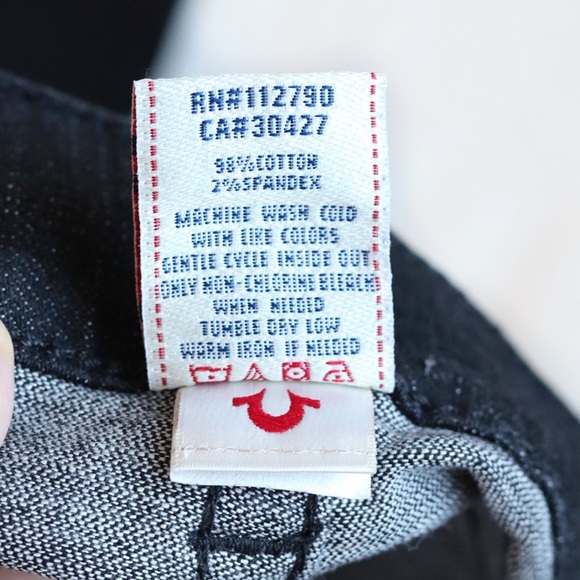 💕HP💕NBW True Religion Black Denim Skinny Jeans - Picture 15 of 16